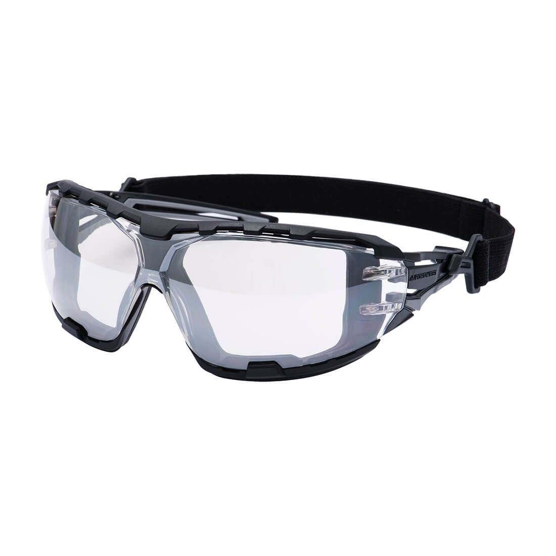 Portwest Anthracite Wraparound Plus Safety Glasses - PR02