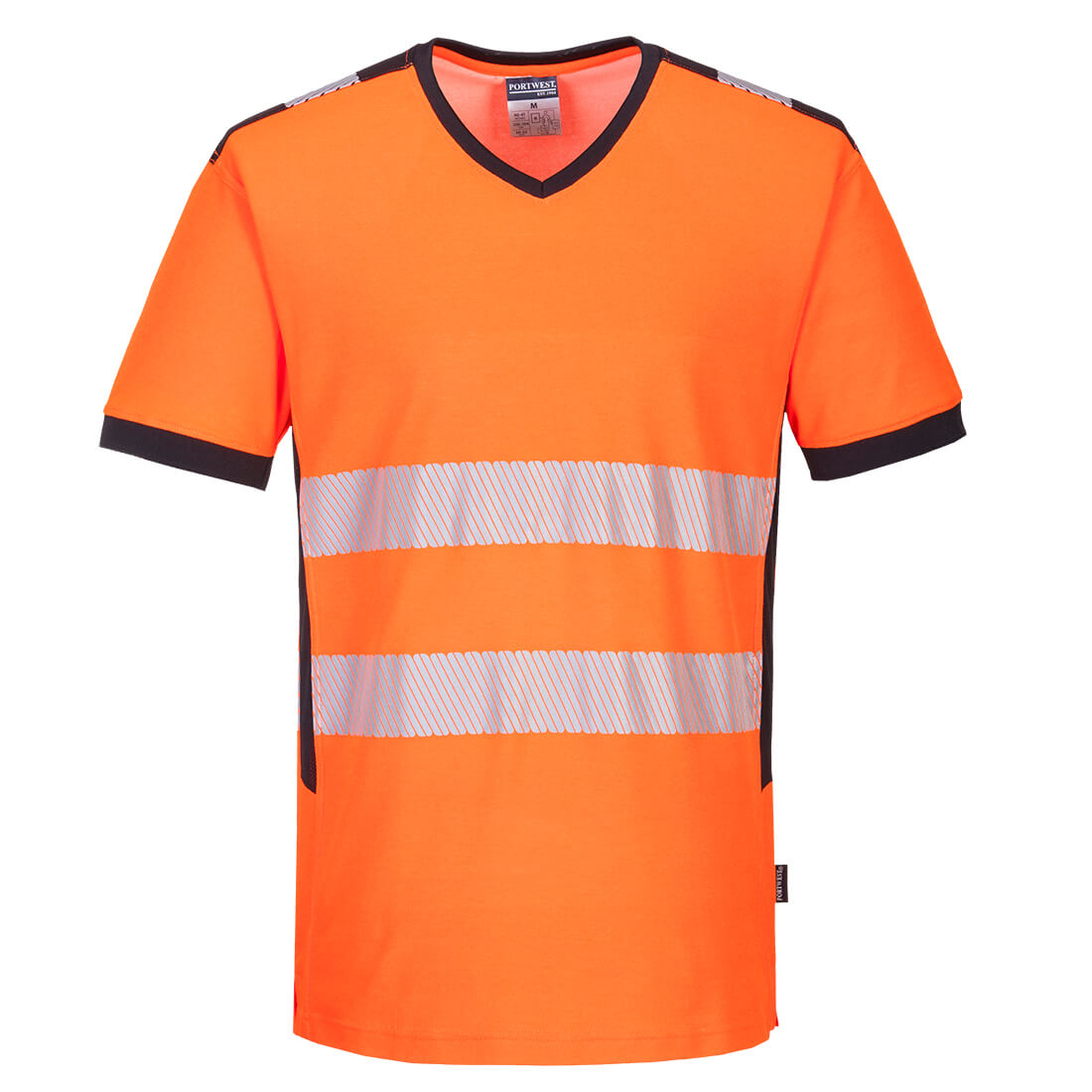 Portwest PW3 Hi-Vis V-Neck Mesh Insert T-Shirt S/S - PW310