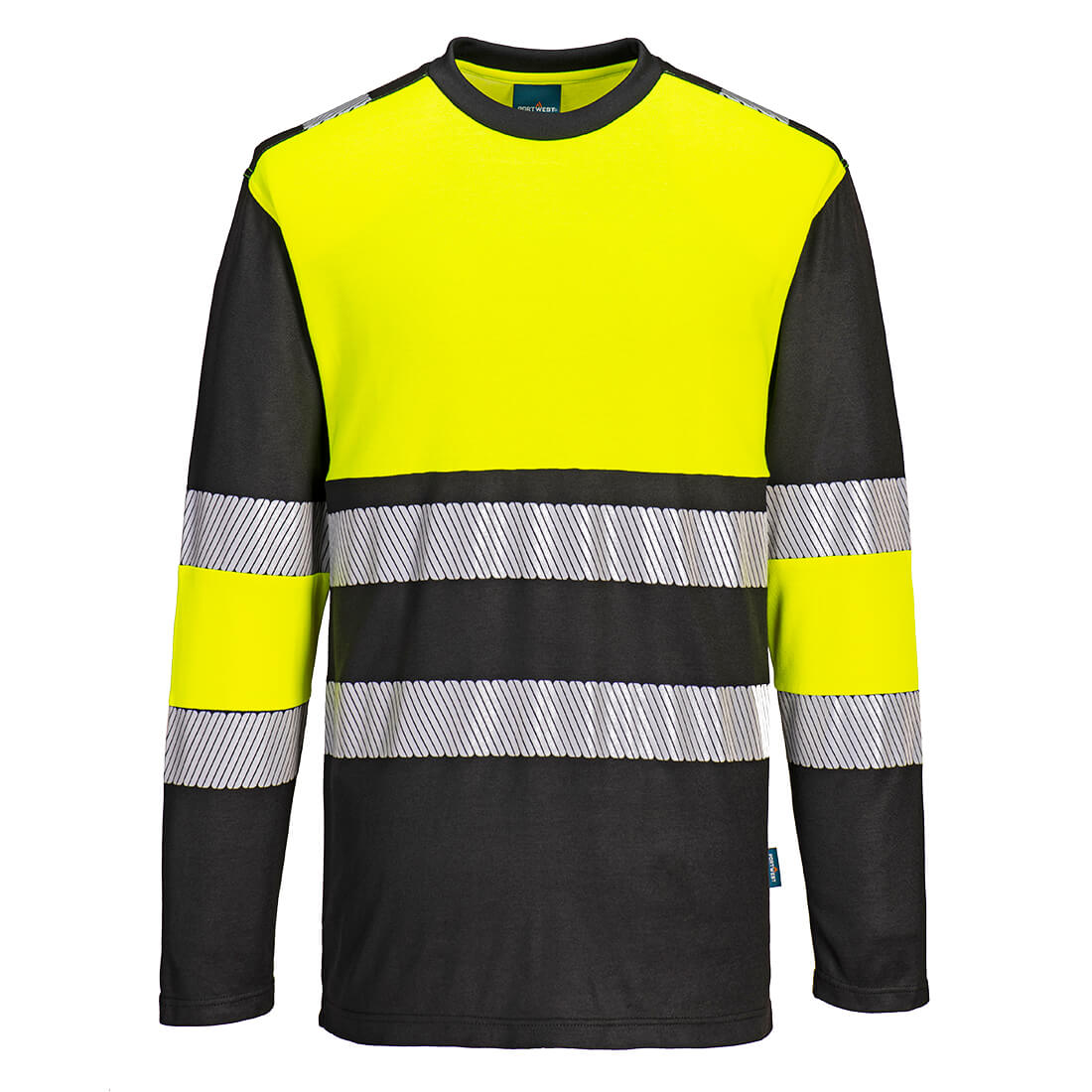 Portwest PW3 Hi-Vis Cotton Comfort Class 1 T-Shirt L/S - PW312