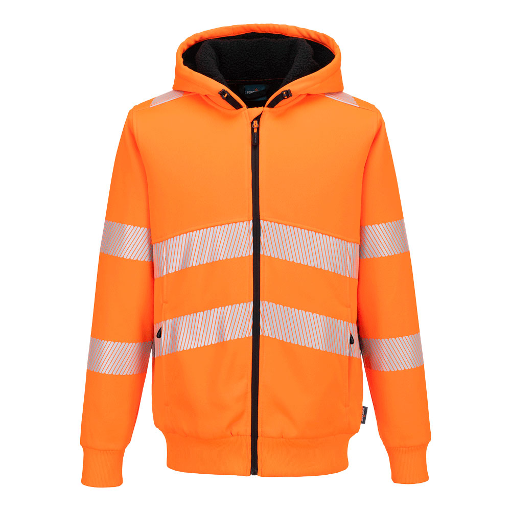 Portwest PW321 Hi-Vis Zipped Winter Hoodie - PW321