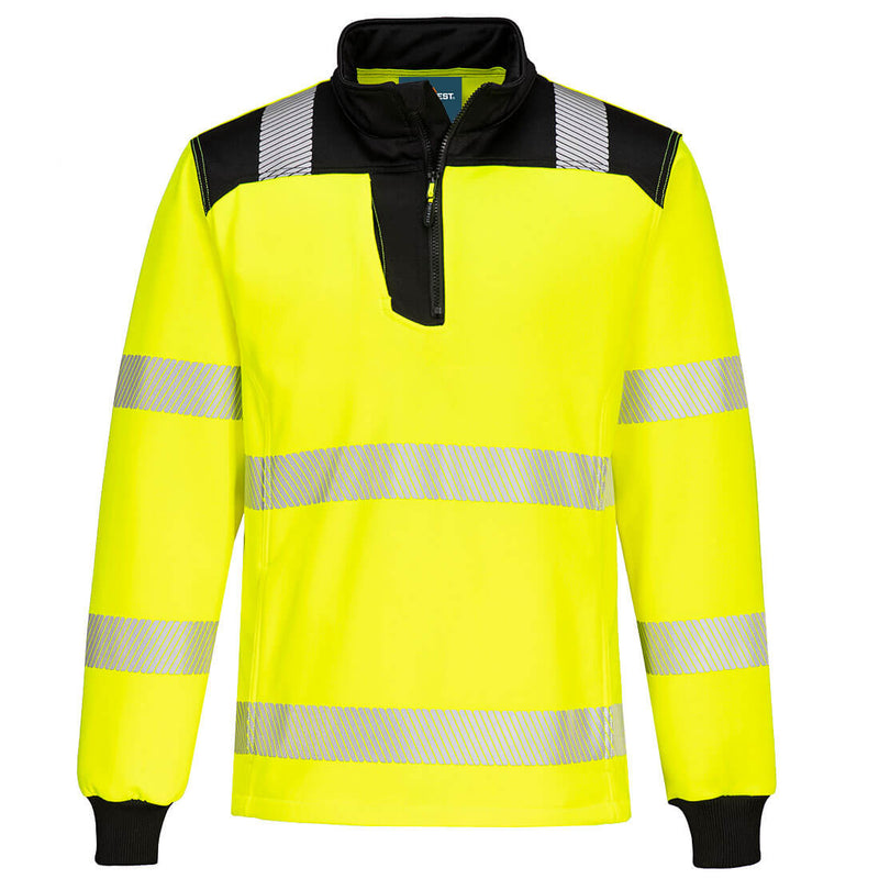 Portwest PW3 Hi-Vis 1/4 Zip Sweatshirt - PW326