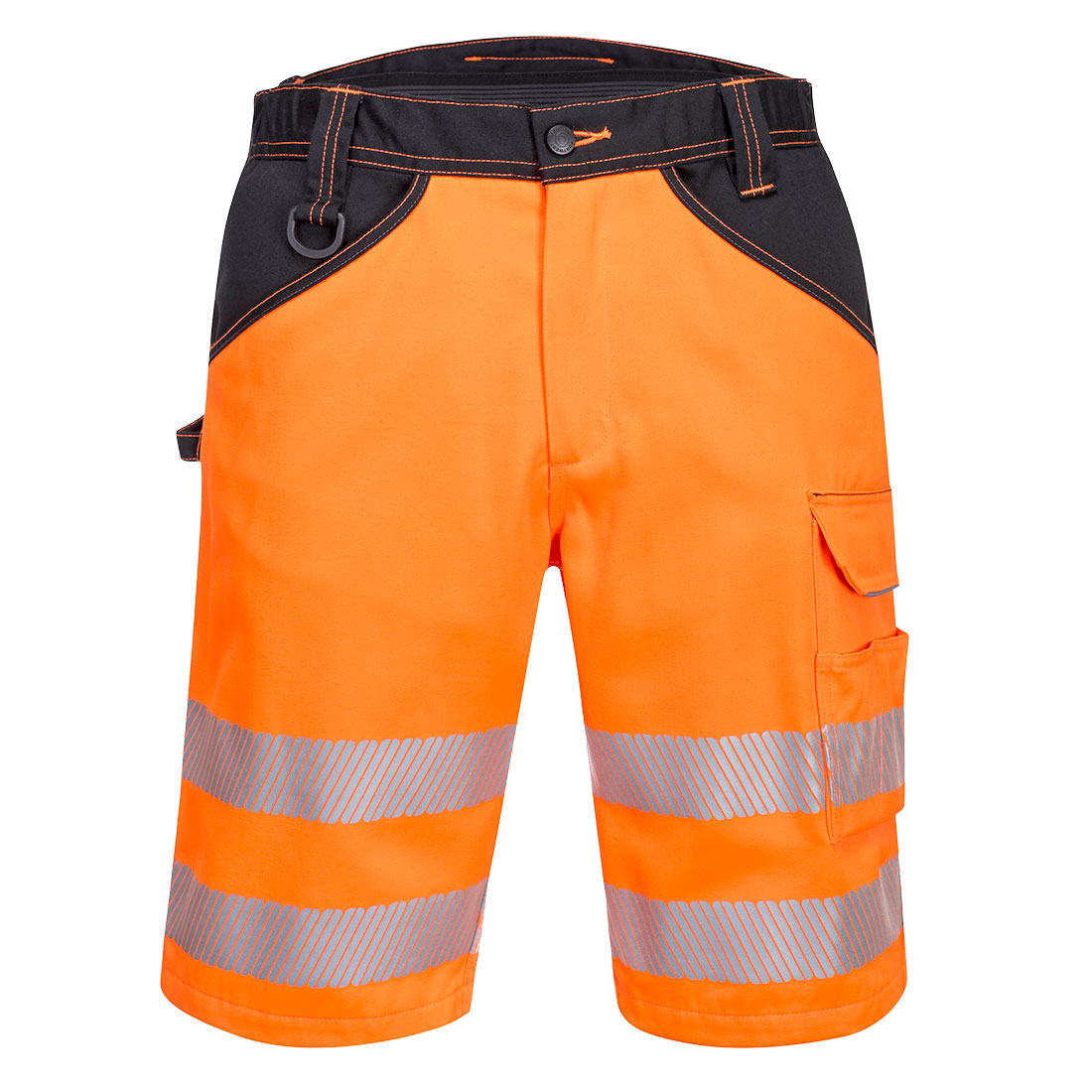Portwest PW3 Hi-Vis Shorts - Orange/Black - PW348OBR