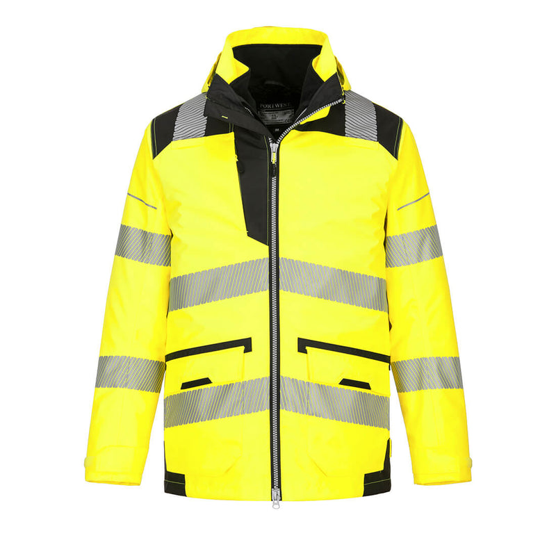Portwest PW3 Hi-Vis Breathable 5-in-1 Jacket - PW367