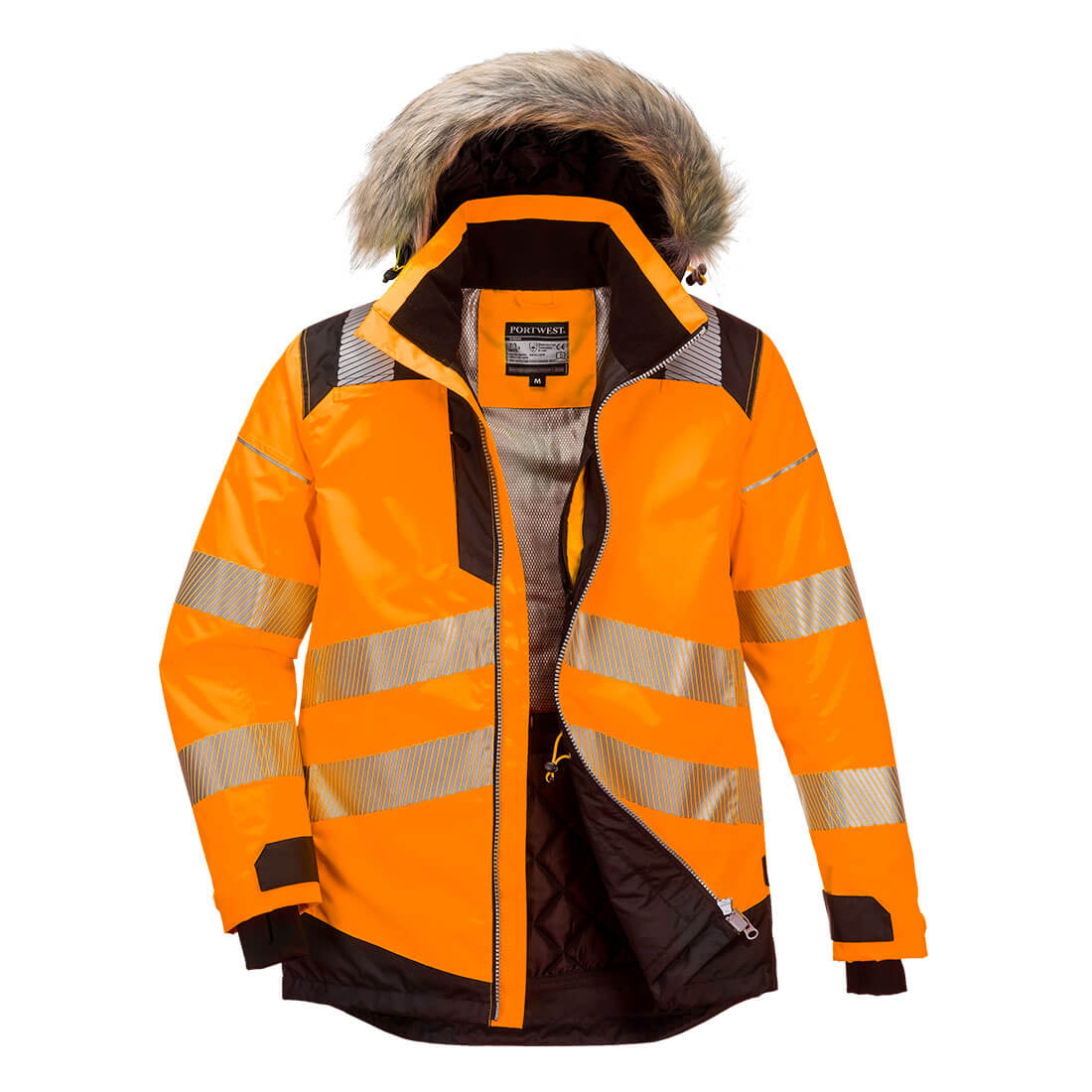 Portwest PW3 Hi-Vis Winter Parka Jacket - PW369