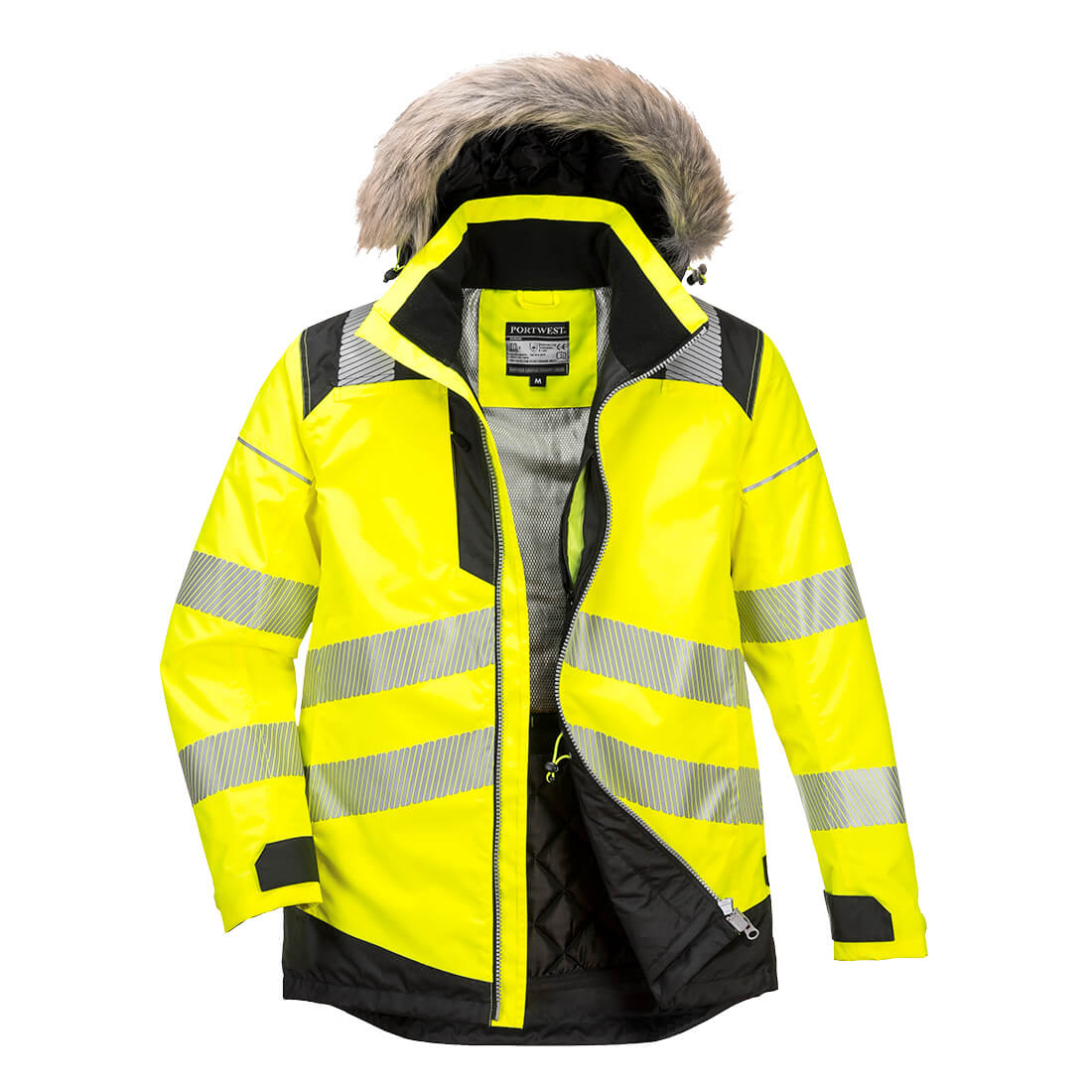 Portwest PW3 Hi-Vis Winter Parka Jacket - PW369