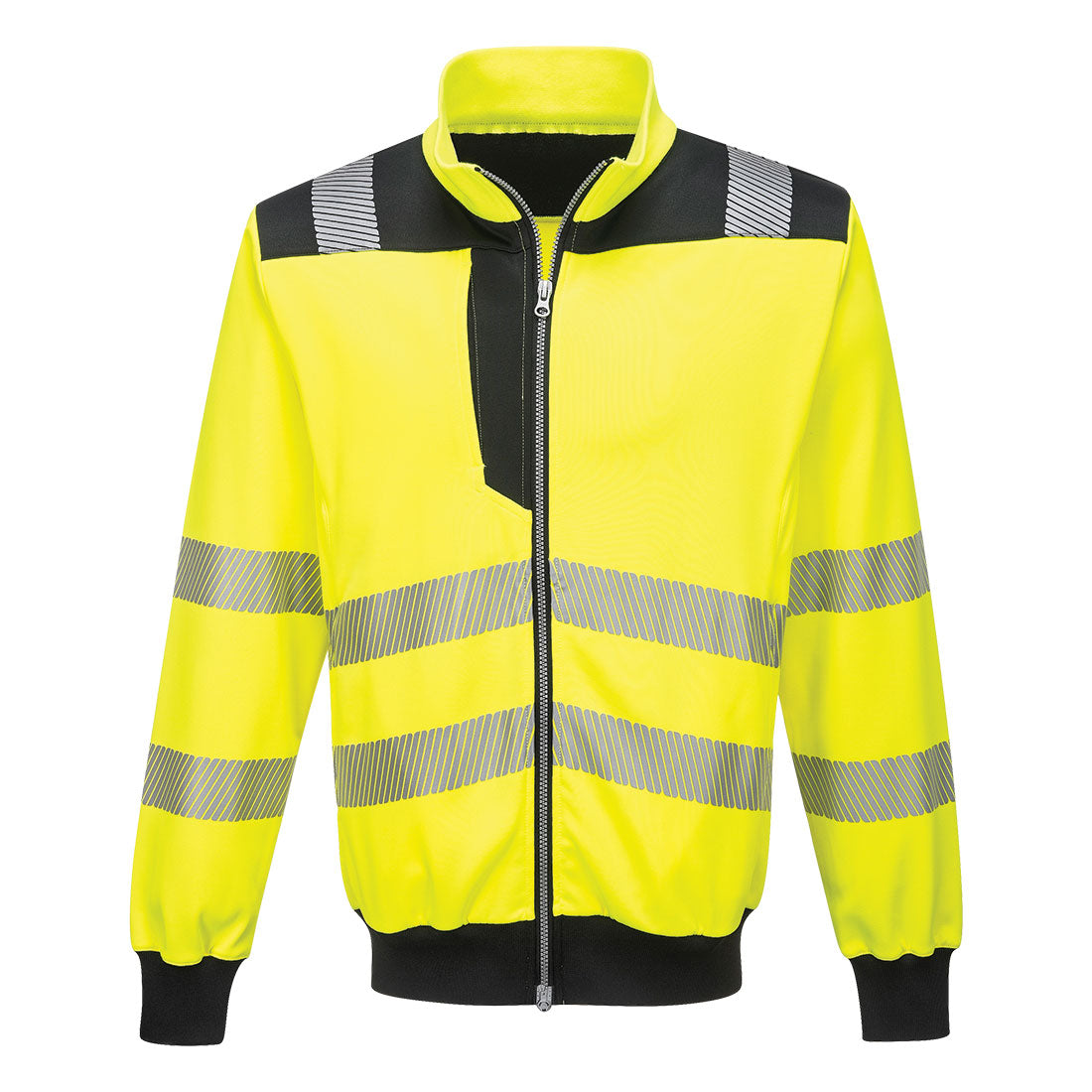 Portwest PW3 Hi-Vis Zip Sweatshirt - PW370