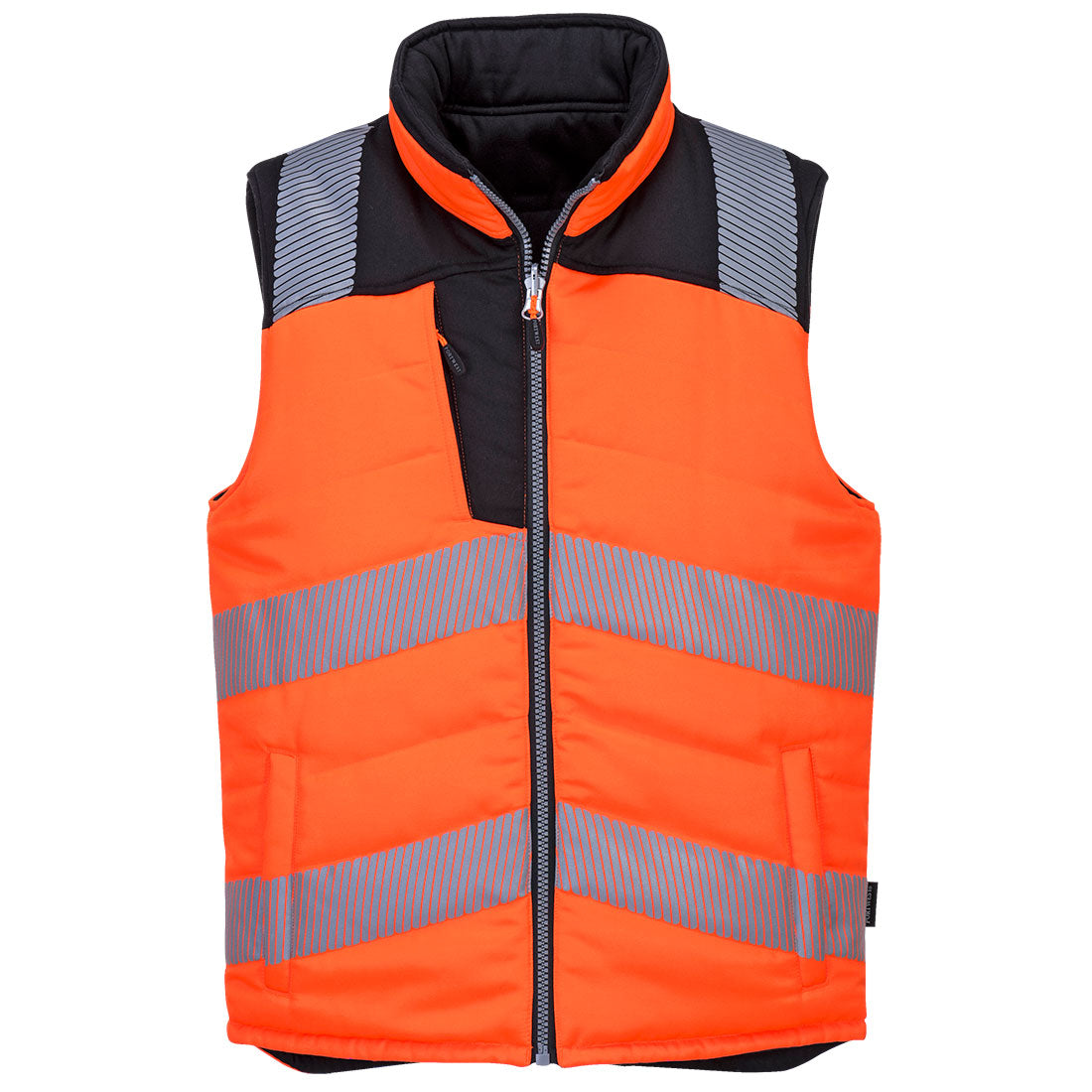 Portwest PW3 Hi-Vis Reversible Bodywarmer - PW374