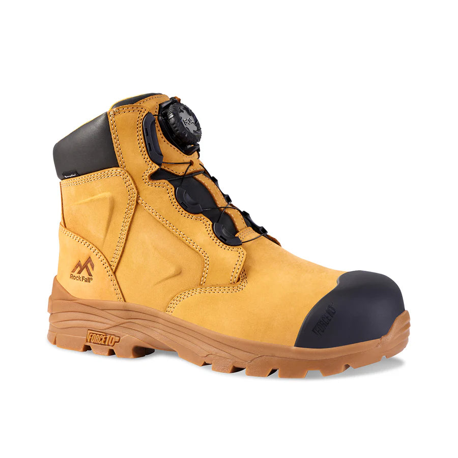 Rock Fall RF610 - Honeystone Waterproof Boa Safety Boots