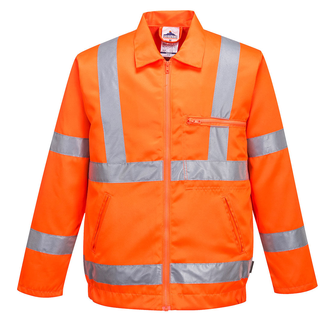 Portwest Hi-Vis Polycotton Bomber Jacket - Orange - RT40ORR