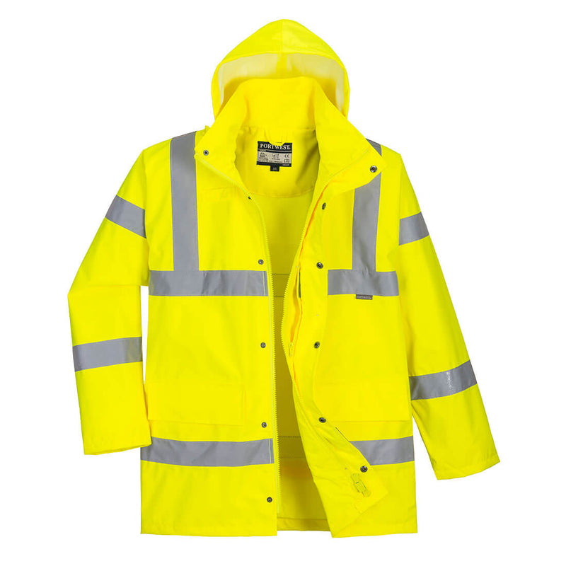 Portwest Hi-Vis Breathable Rain Traffic Jacket - RT60