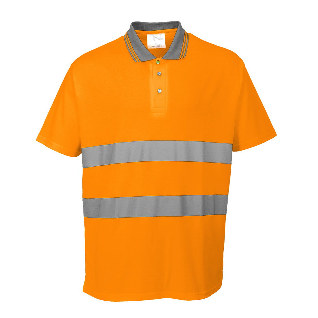 Portwest Hi-Vis Cotton Comfort Polo Shirt S/S - S171