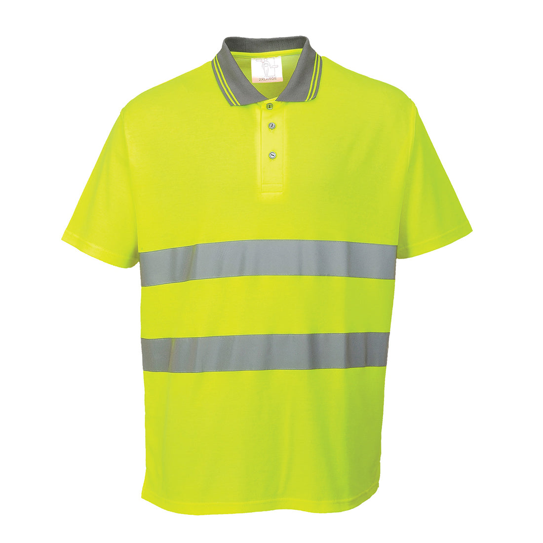 Portwest Hi-Vis Cotton Comfort Polo Shirt S/S - S171
