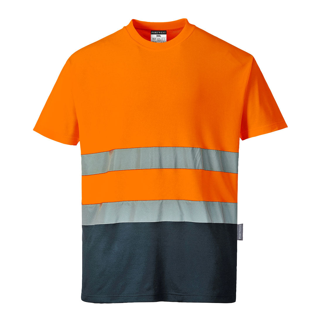 Portwest Hi-Vis Cotton Comfort Contrast T-Shirt S/S - S173
