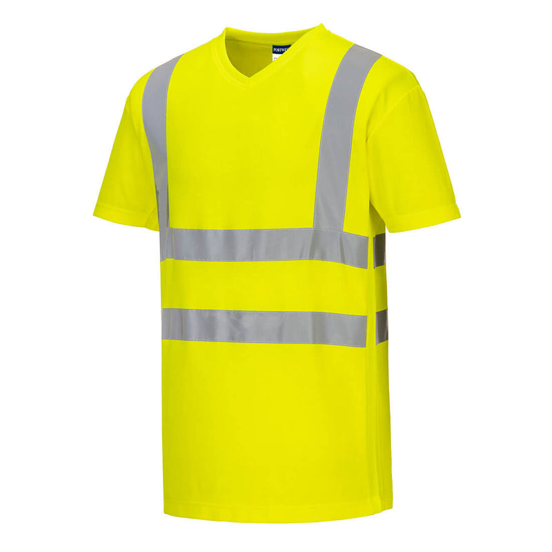 Portwest Hi-Vis Cotton Comfort Mesh Insert T-Shirt S/S - S179