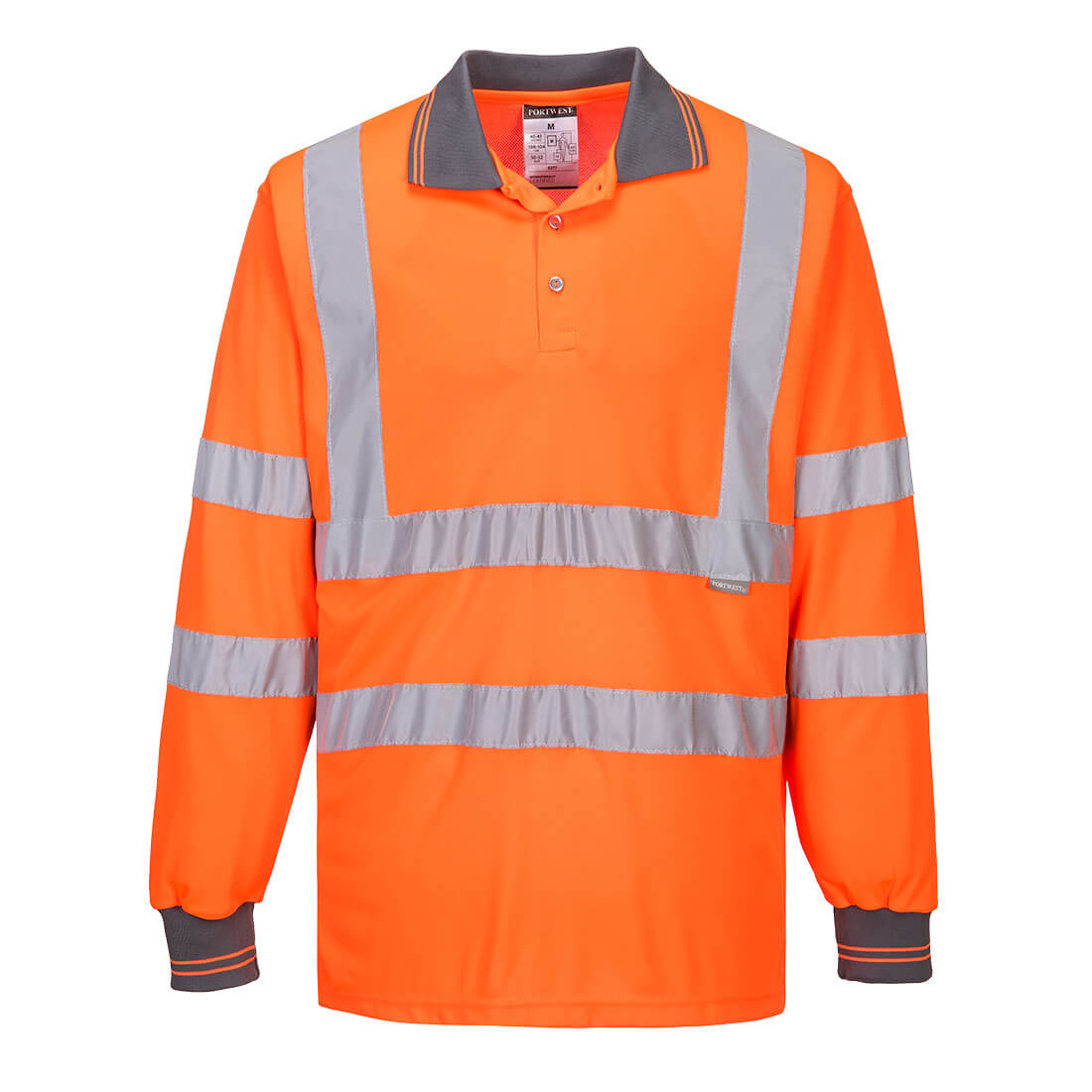Portwest Hi-Vis Polo Shirt L/S - S277