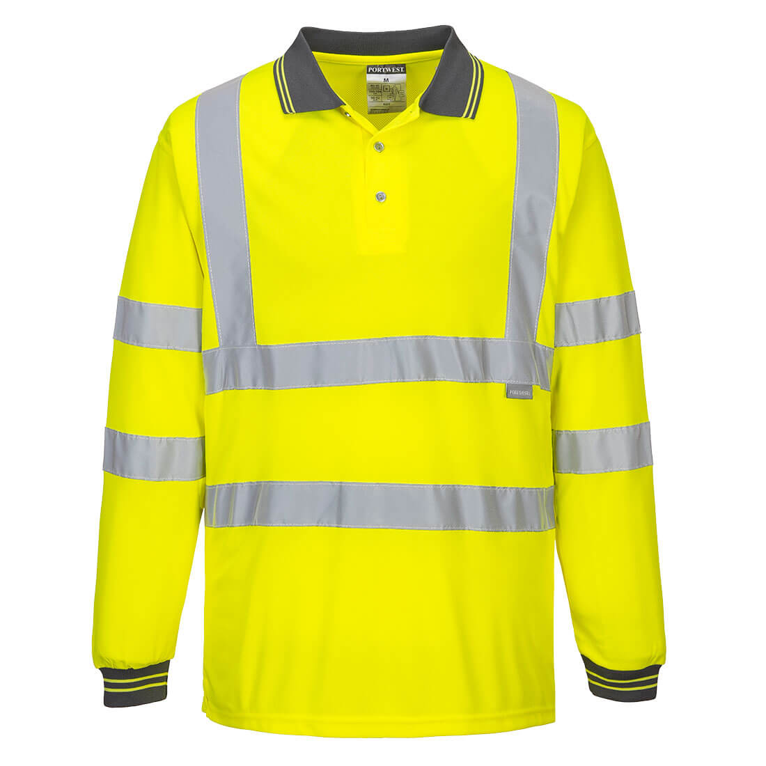 Portwest Hi-Vis Polo Shirt L/S - S277