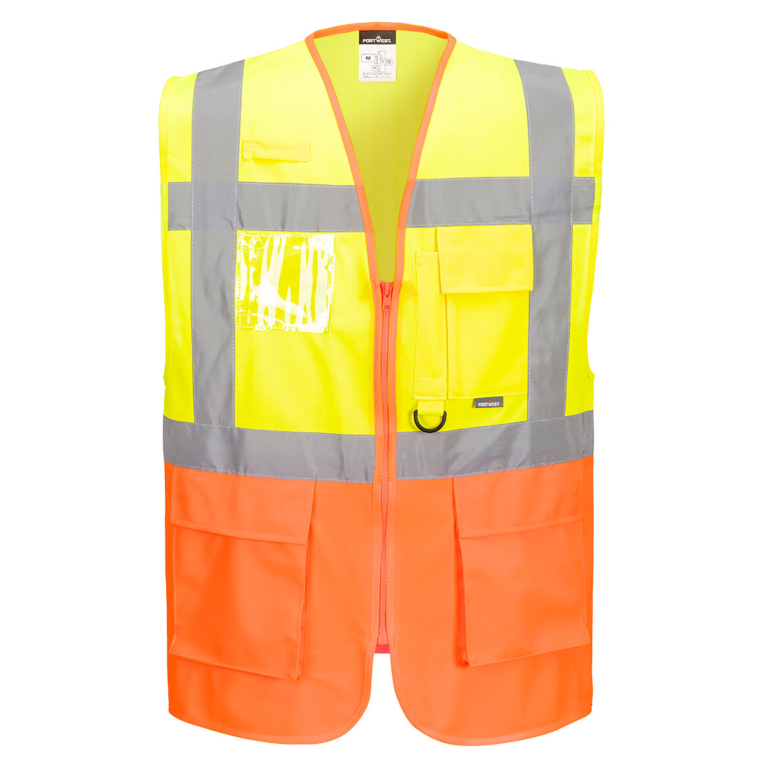 Portwest Prague Hi-Vis Executive Vest - Yellow/Orange - S376YOR