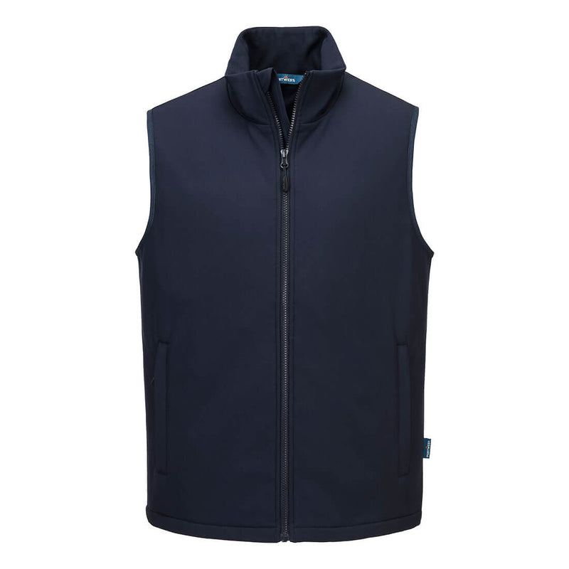 Portwest Heated Softshell Gilet (2L) - S649 - Navy / 4XL