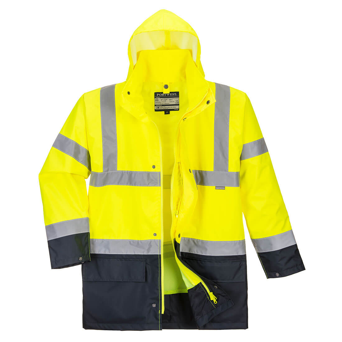 Portwest Hi-Vis 5-in-1 Contrast Essential Jacket - Yellow/Black - S766YBR