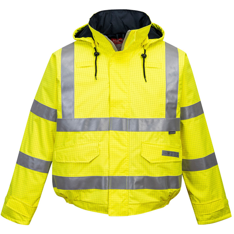Portwest Bizflame Rain Hi-Vis FR Winter Bomber Jacket - S773