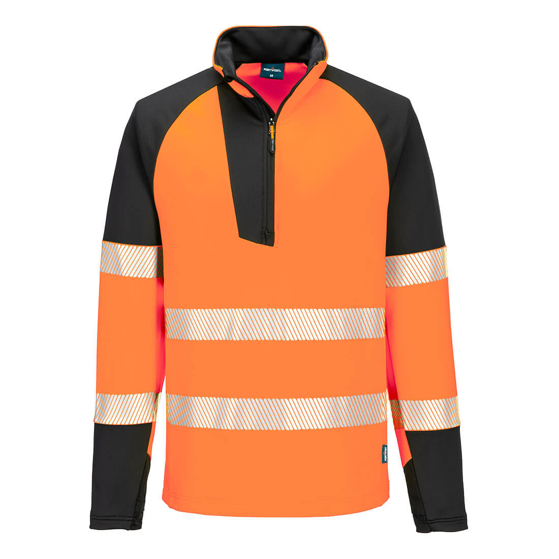 Portwest PW3 Hi-Vis 1/4 Zip Sweatshirt - T172