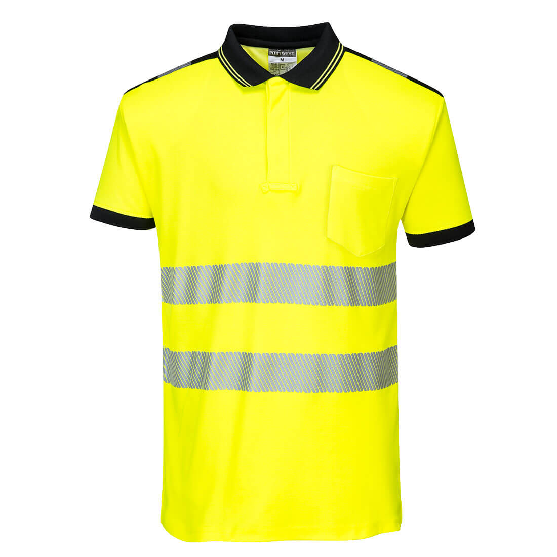 Portwest PW3 Hi-Vis Cotton Comfort Polo Shirt S/S - T180