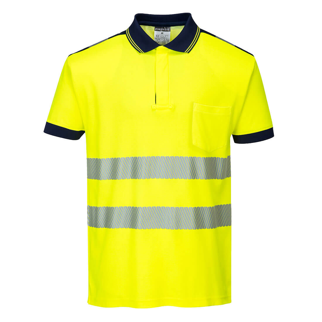 Portwest PW3 Hi-Vis Cotton Comfort Polo Shirt S/S - T180
