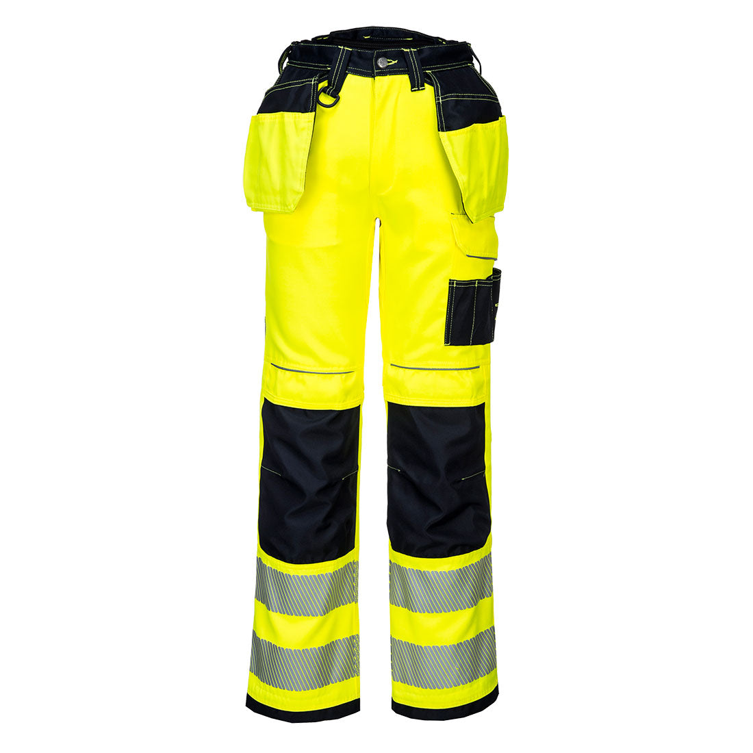 Portwest PW3 Hi-Vis Holster Pocket Work Trousers - T501