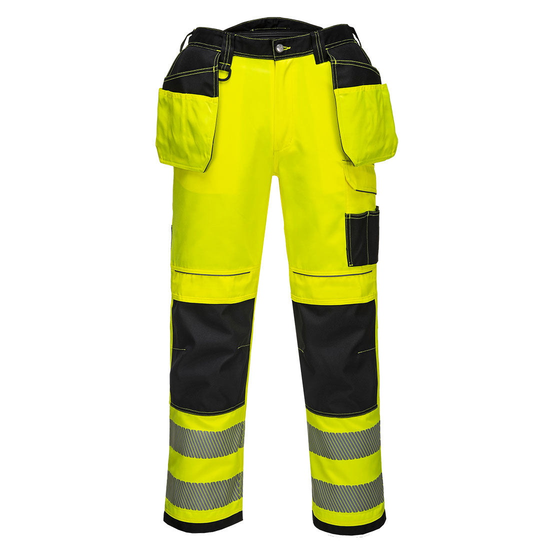 Portwest PW3 Hi-Vis Holster Pocket Work Trousers - T501
