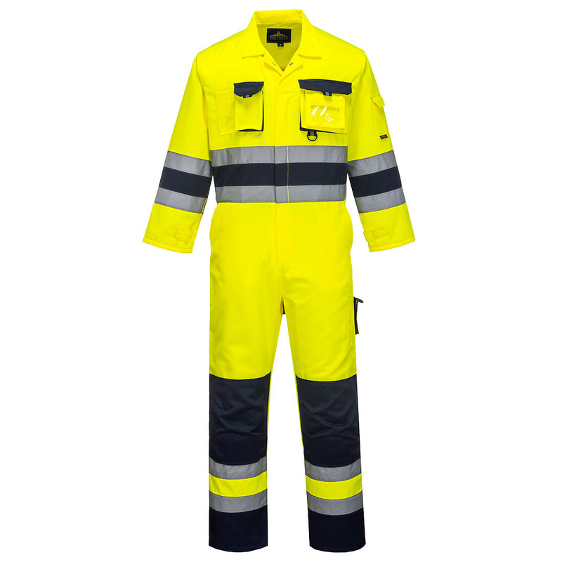 Portwest Nantes Hi-Vis Contrast Work Coverall - TX55
