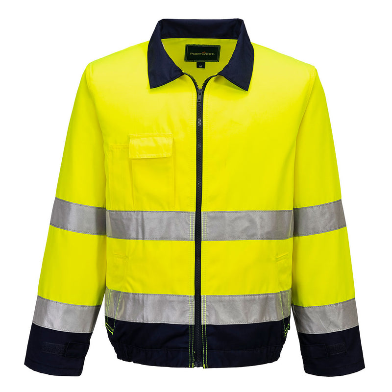 Portwest Madrid Hi-Vis Contrast Bomber Jacket - TX70