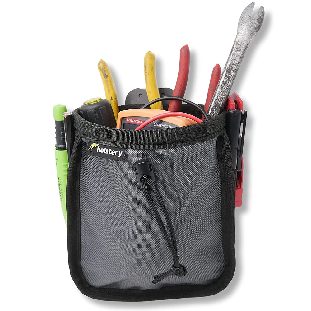 Holstery BIG JoeyPouch PRO - Clip-On Tool Pouch for Tools and Hardware - With Steel Belt Clip - PRO