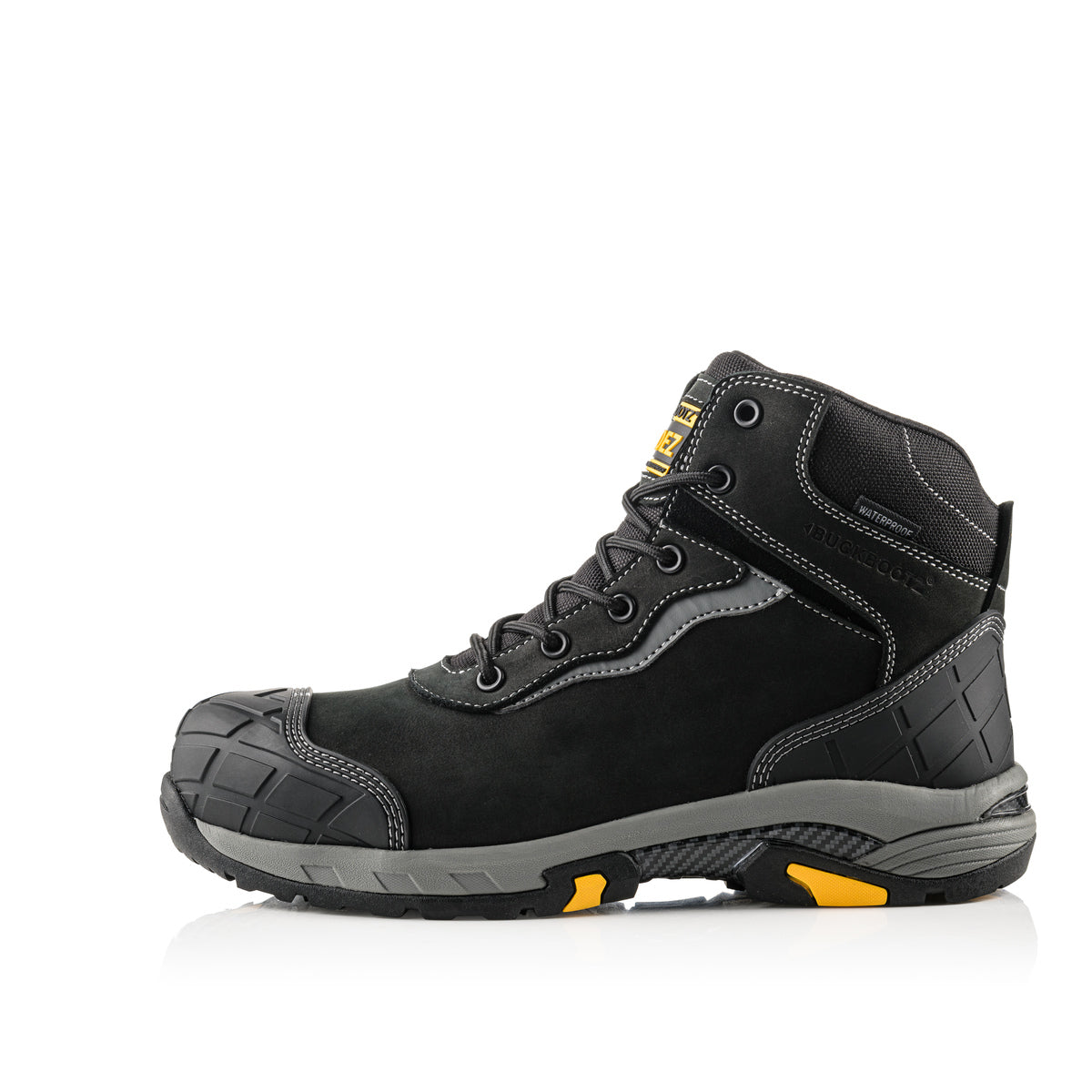 Buckbootz BLITZ Black safety boots – detail view