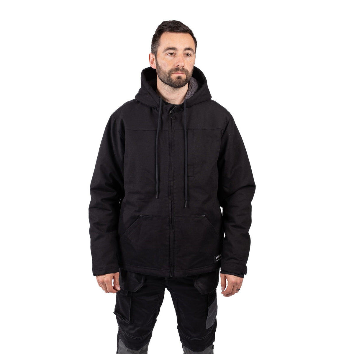 Caterpillar Hooded Sherpa Lined Jacket