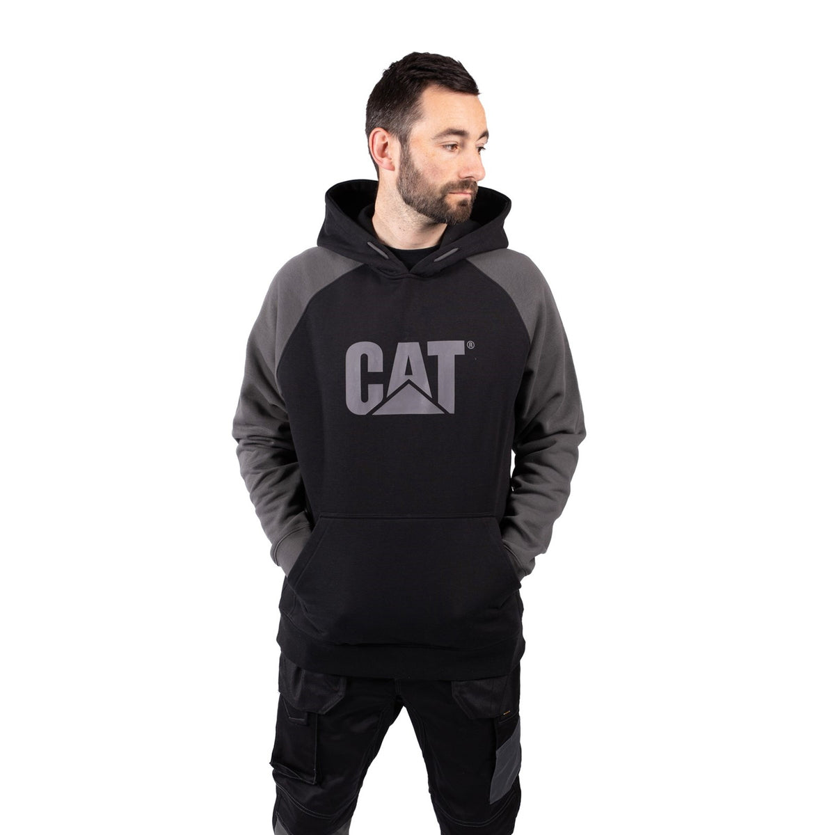 Caterpillar Raglan Hooded Sweatshirt