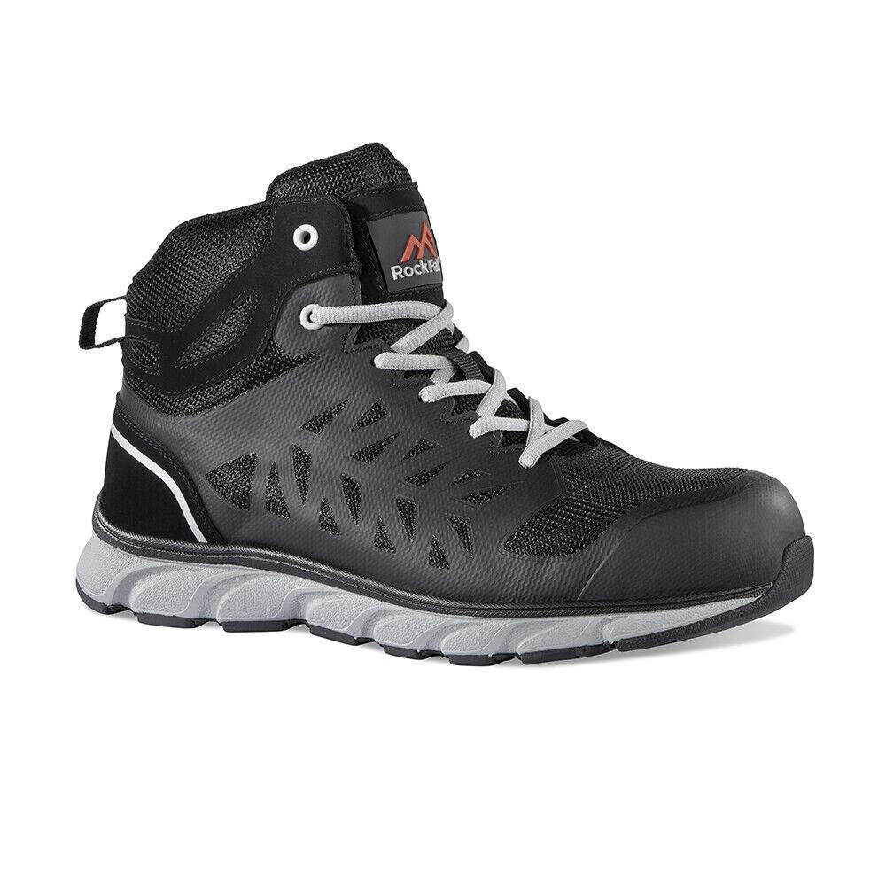 Rock Fall RF115 - Bantam - S1P black composite toe/midsole work safety trainer boot