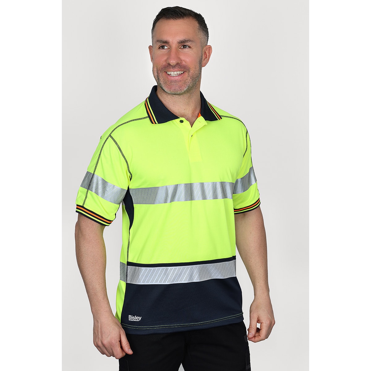 Bisley Hi Vis Polyester Mesh Polo