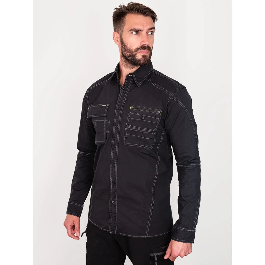 Bisley Flex & Move Utility Work Shirt Long Sleeve