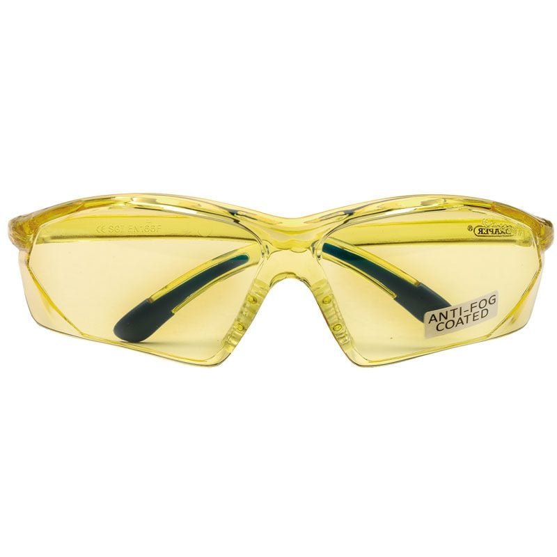 Draper SSPY10A Anti-Mist Glasses, Yellow