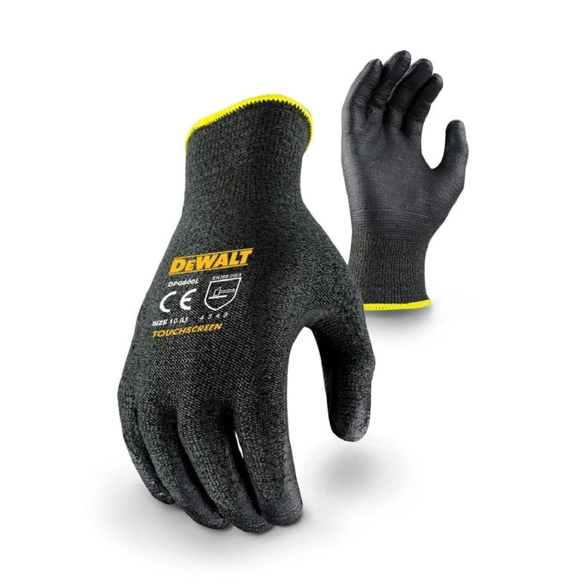 Dewalt DPG800L Touchscreen Hppe Glove - black - Size Itm (29725-50506-01)