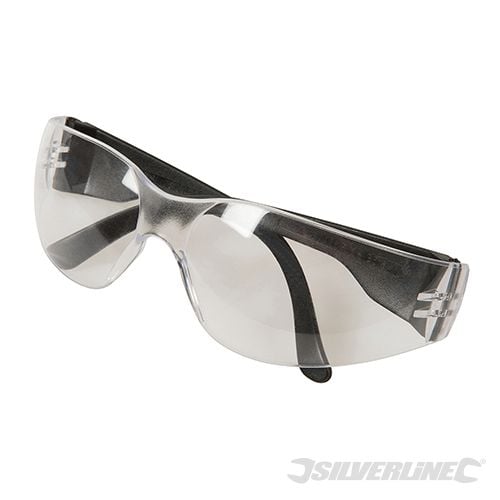 Silverline Wraparound Safety Glasses Clear - 140893