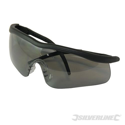 Silverline Smoke Lens Safety Glasses Shadow - 140898