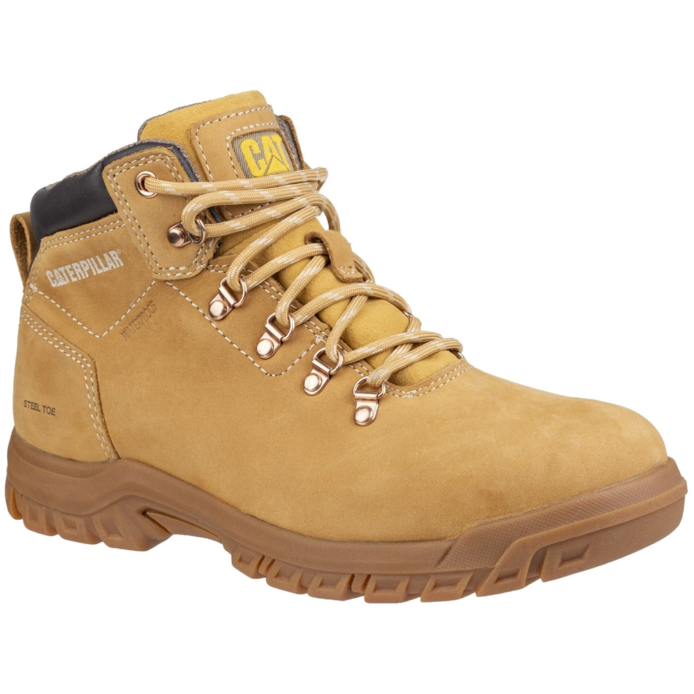 Mae Lace Up Safety Boot Honey