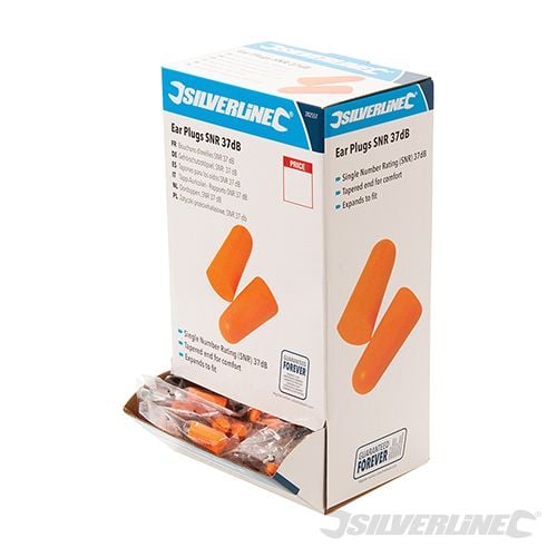 Silverline Ear Plugs SNR 34dB 200 Pairs - 282557