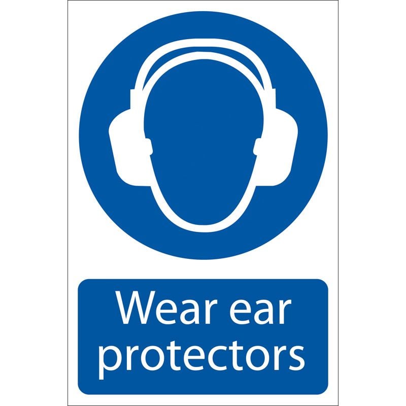 Draper SS02 'Ear Protectors' Mandatory Sign - (72063)