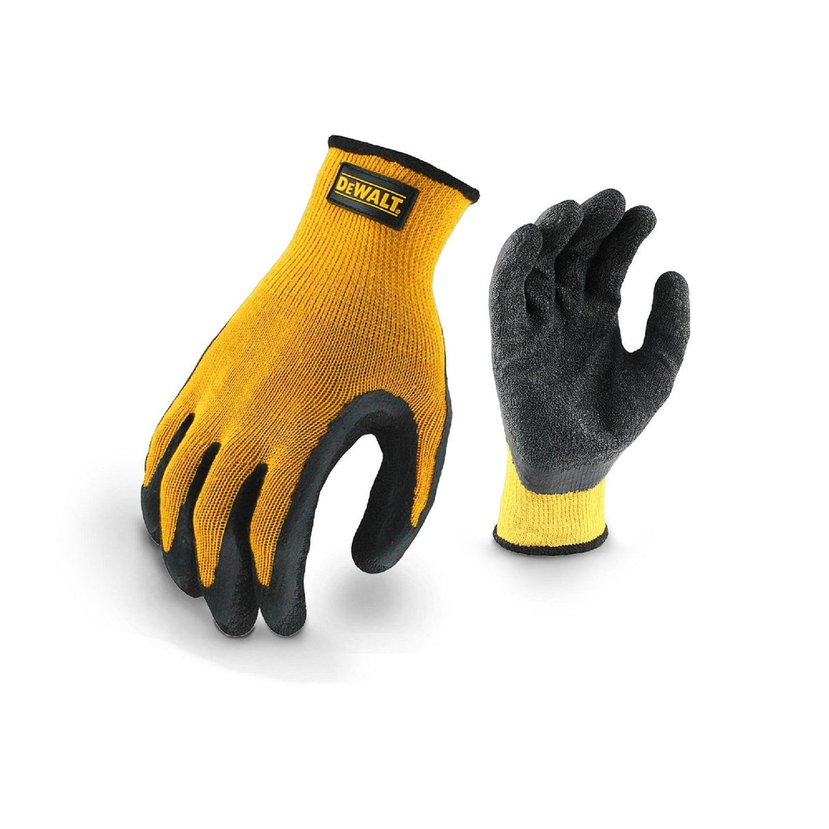 Dewalt DPG70L Textured Rubber Grip Glove - Yellow/Black