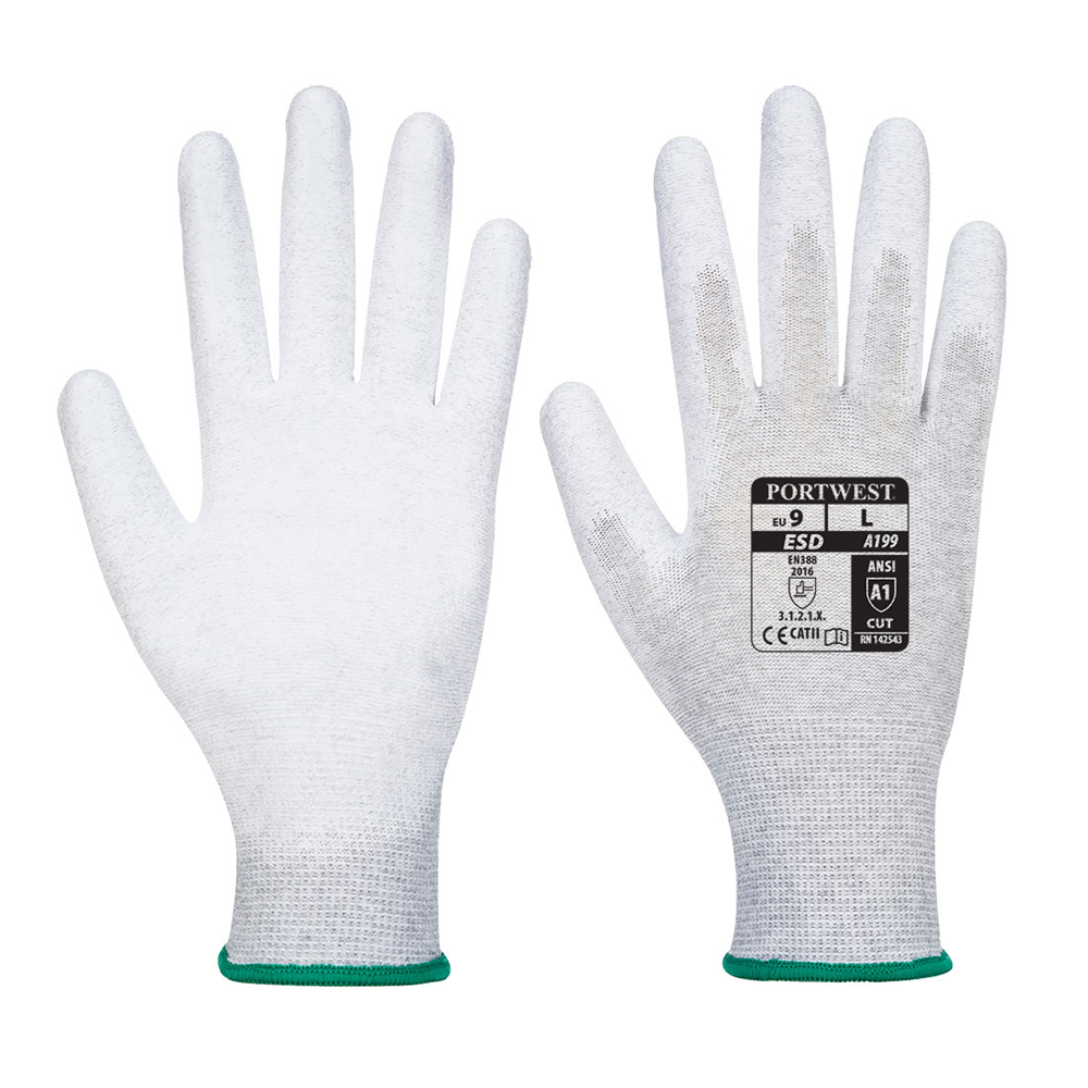 Antistatic PU Palm Glove