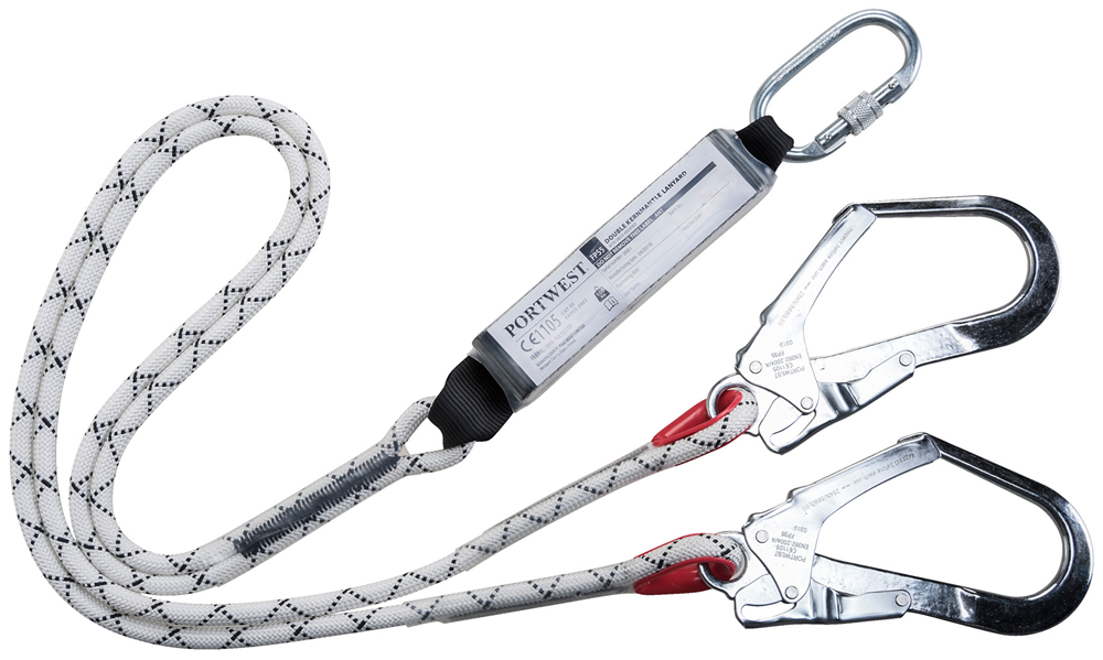Double Kernmantle Lanyard With Shock Absorber