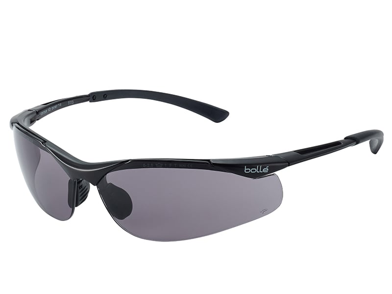 Bolle Contour Safety Glasses - Smoke - Safety Glasses