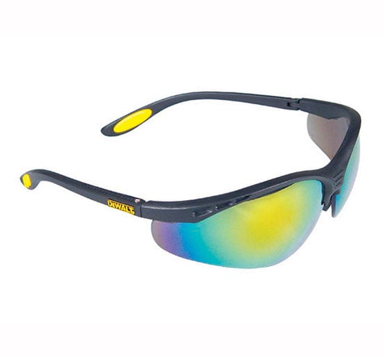 DeWalt Reinforcer Fire Mirror Glasses - Safety Glasses